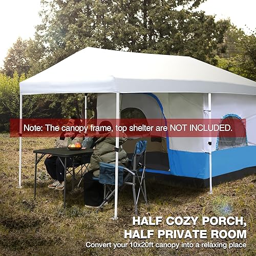 Miniatura 3 de REDCAMP Tienda de campaña para tienda de campaña desplegable, tienda interior que convierte el toldo de patas rectas de 10 x 10 pies o 10 x 20 pies