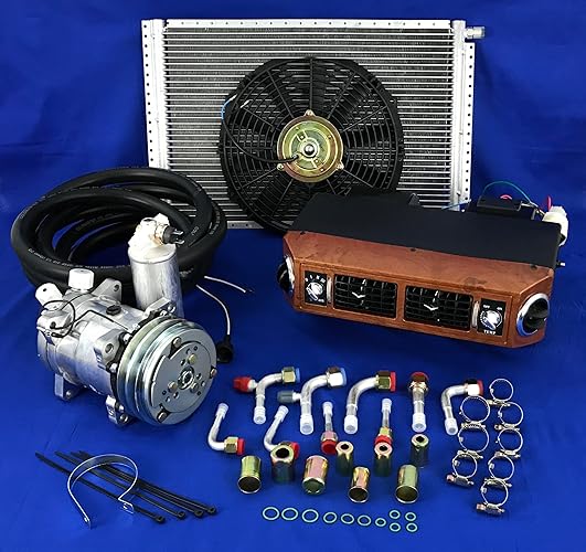 KIT DE AIRE ACONDICIONADO UNIVERSAL PARA DEBAJO DEL SALPICADERO, KIT DE COMPRESOR, AIRE ACONDICIONADO 432 W, 12 V