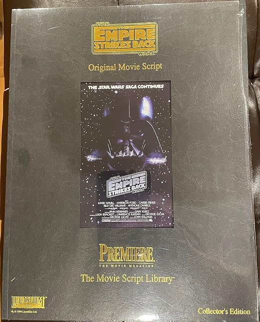 Star Wars the Empire Strikes Back Original Movie Script