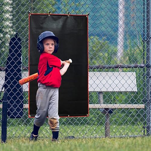 Miniatura 5 de Jaula de bateo de béisbol con objetivo de lanzamiento y respaldo de softbol - 4x66x8FT