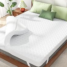 King Mattress Topper,Gel Memory Foam Mattress Topper,King Size Bed Topper for Pressure Relief,3 inch Firm Mattress Pad,Dual-Side,Non-Slip,Removable Cover,Elastic Strap,CertiPUR-US Certified