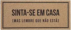 Capacho Vinil Kapazi Sinta-Se Em Casa 30X70cm – Tapete para Entrada Antiderrapante