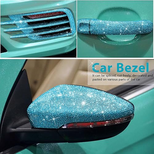 Vista 83 de Outus 12000 piezas de lámina de strass Bling Bling, calcomanías de strass, autoadhesivas, calcomanías para decoración de autos DIY, calcomanías