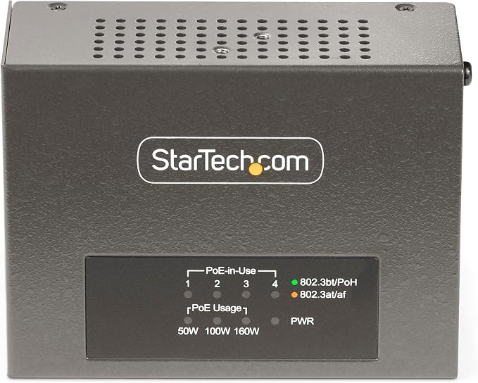 StarTech inyector PoE++ multi-gigabit 4 puertos 5Gbps miniatura 5