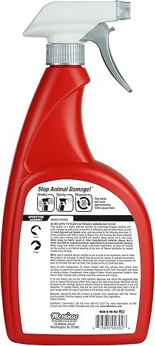 Miniatura 2 de Messina Wildlife Tapón para perros y gatos, ingredientes eficaces de grado alimenticio repele perros y gatos listo para usar, botella de spray con