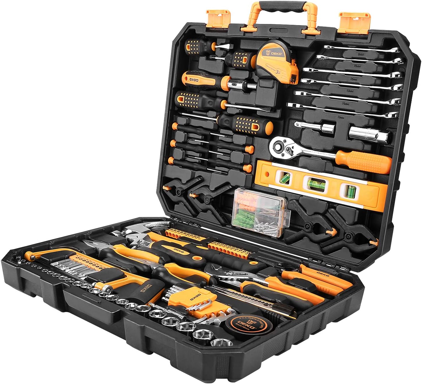 DESOON 168 Piece Tool Set,Mixed Tool Set Hand Tool for General Household