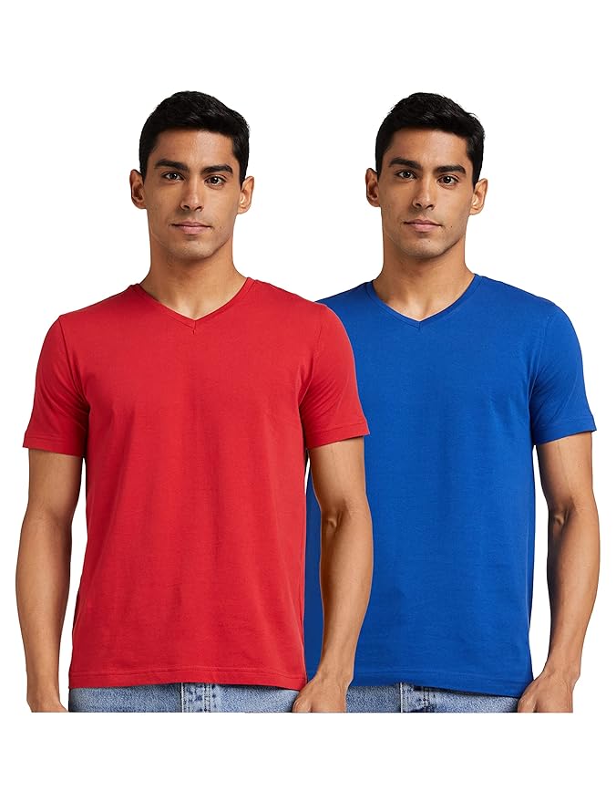 Buy Amazon Brand – Symbol Mens Regular Fit T-Shirt (Pack of 2) at Rs. 279