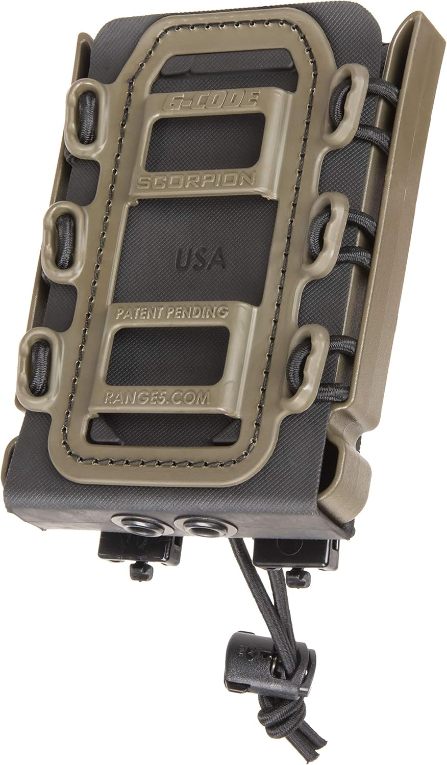 G-CODE Rifle Soft Shell Scorpion Mag Carrier (Black and OD Green) with R2 Clips- 100% Made in USA