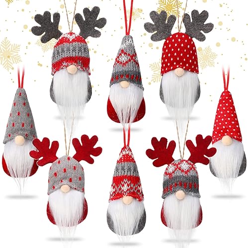 Gnomos colgantes para árbol de Navidad, gnomos elfos, adornos de Navidad, alce sueco, hecho a mano, decoración de gnomos de Halloween, gnomos disponible en Yaxa Peru