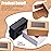 Zonon 30 Pcs Soap Boxes for Homemade Packaging, Mini Kraft Treat Boxes with Window for Bakery Candy Soap Making Gift Packaging(3.5 x 2.4 x 1.2 Inch,Black Brown White)