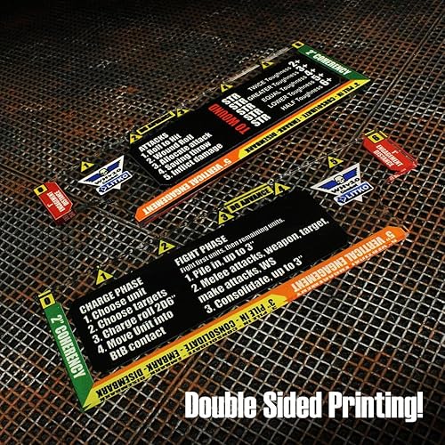 Miniatura 3 de LITKO Juego de calibradores  Compatible con Warhammer 40K 10th Edition  Movimiento  Disparo  Lucha  Combate cuerpo a cuerpo  Plantillas WH40K