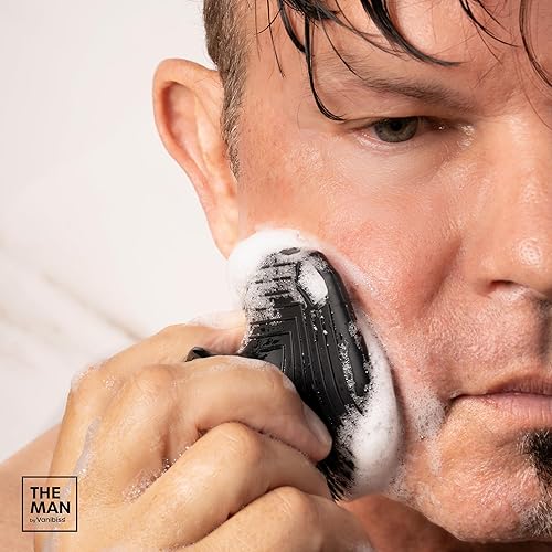 Miniatura 3 de The Man - Exfoliante facial de silicona para hombres, masajeador facial suave, elimina la piel muerta y seca, cepillo de limpieza facial