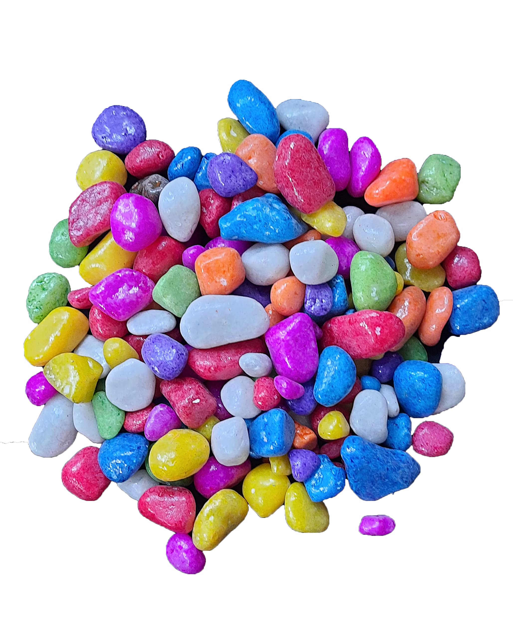 Vyonald Trading Multi Color Crystal Marble Stone Pebbles for Vase Fillers Outdoor/Garden Decoration