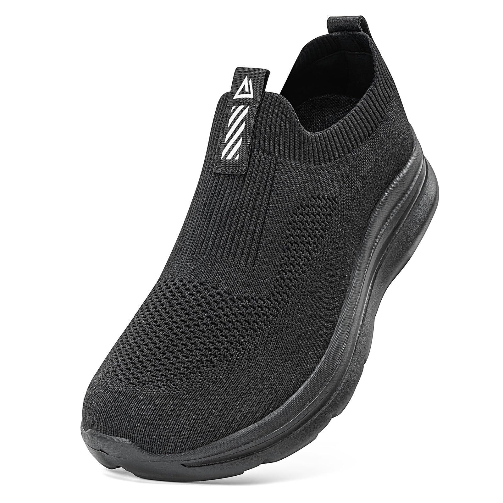 ODCKOI Herren Slip-On Walkingschuhe,Leichte Sneaker mit mehr Platz | Leichte Herren Slip-On Sneaker mit atmungsaktivem Mesh-Obermaterial und mehr Platz im Vorfuß für Alltag
