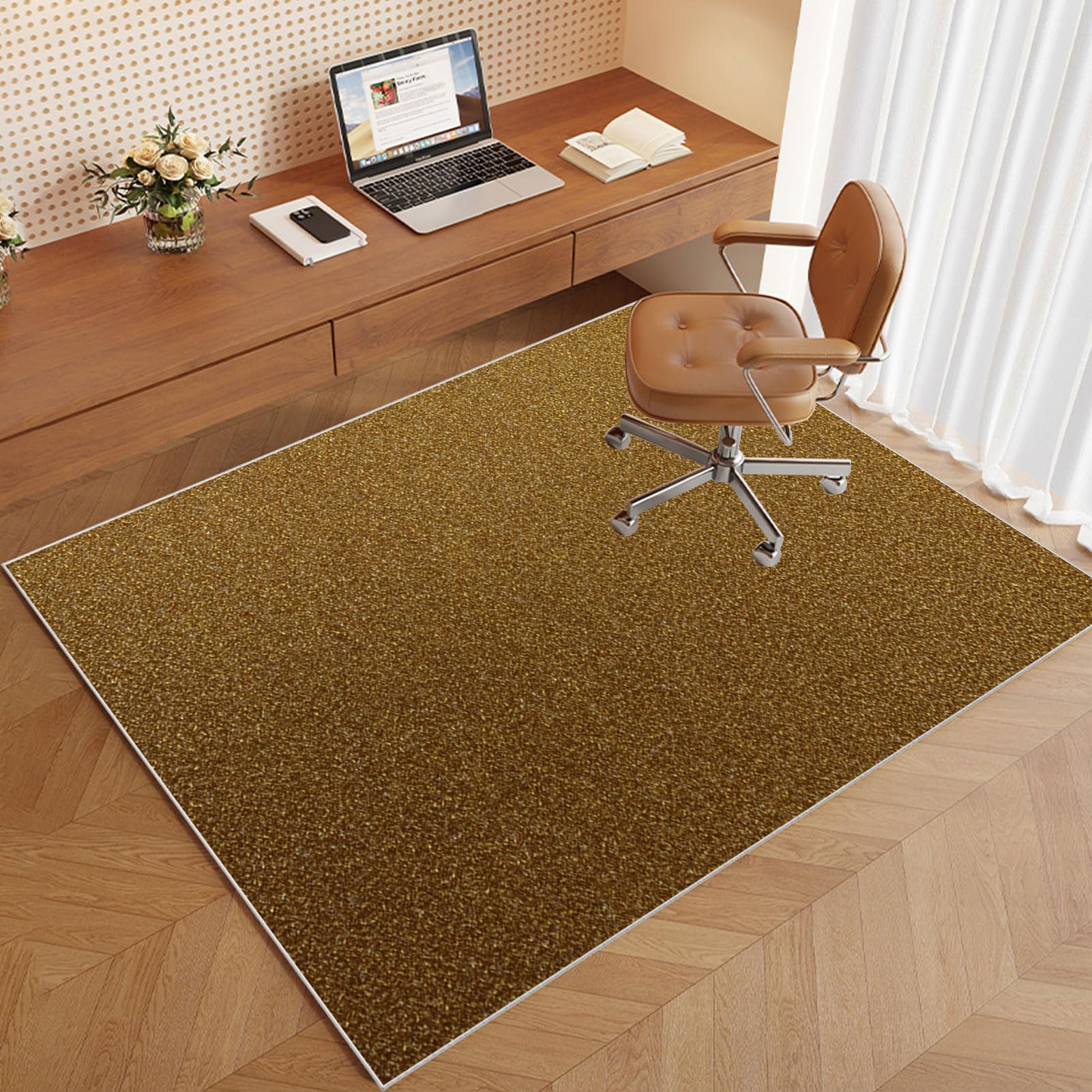 Bureaustoelmat, gamingstoelmatten voor harde vloer, antislip, computerstoelmatten voor vloerbedekking, bureaustoelen, rolstoelmat, thuis, hardhouten vloermat, 120 x 160 cm, tapijt