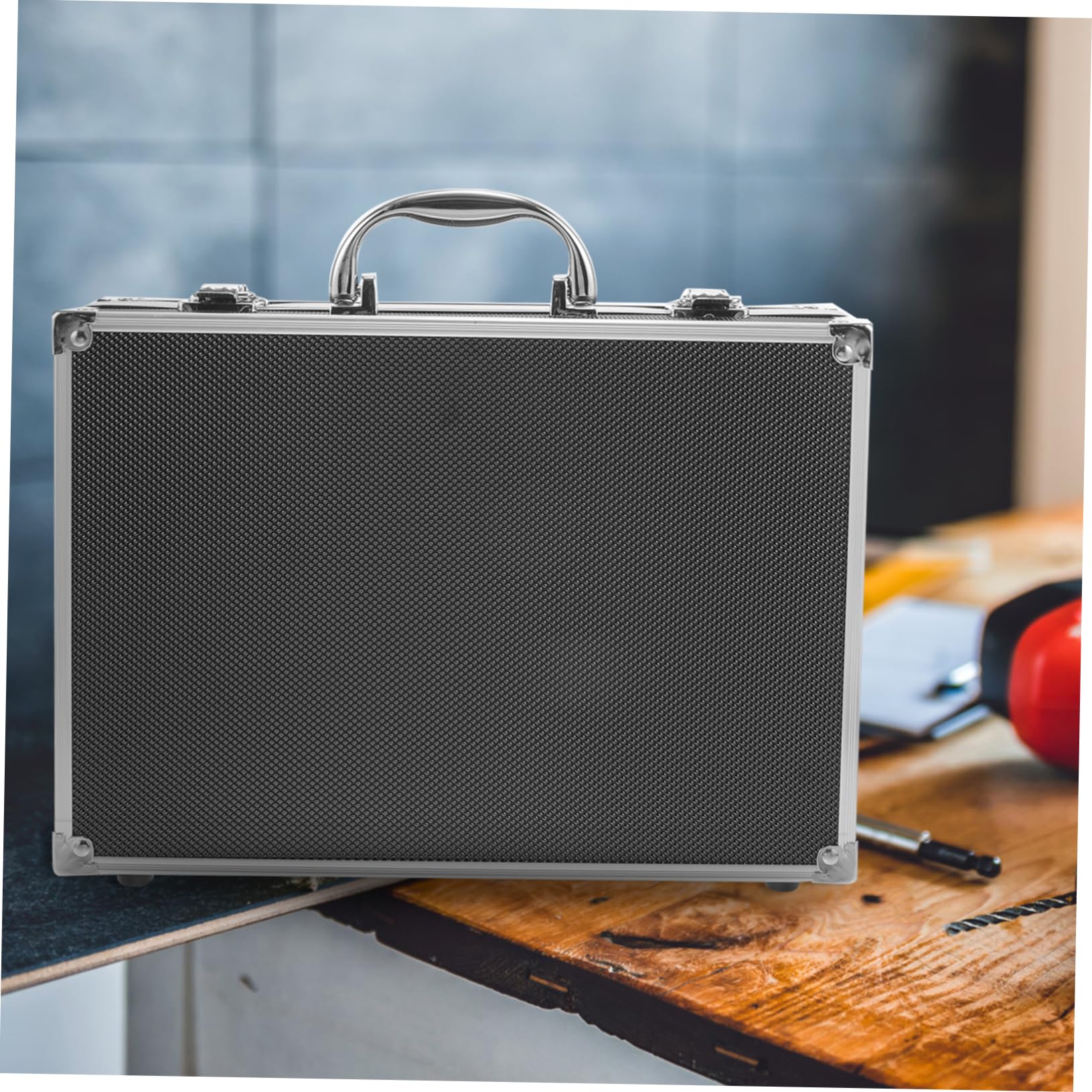 VILLCASE Valigetta Porta Utensili in Lega di Alluminio Manico Ergonomico e Resistente alle Intemperie, Custodia per Attrezzi per Ambienti Esterni Harsh