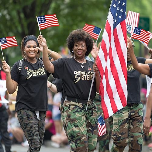 Miniatura 5 de 24 mini banderas estadounidenses, 24 pines estadounidenses, banderas estadounidenses de mano, broche de insignia de bandera de Estados Unidos, mini