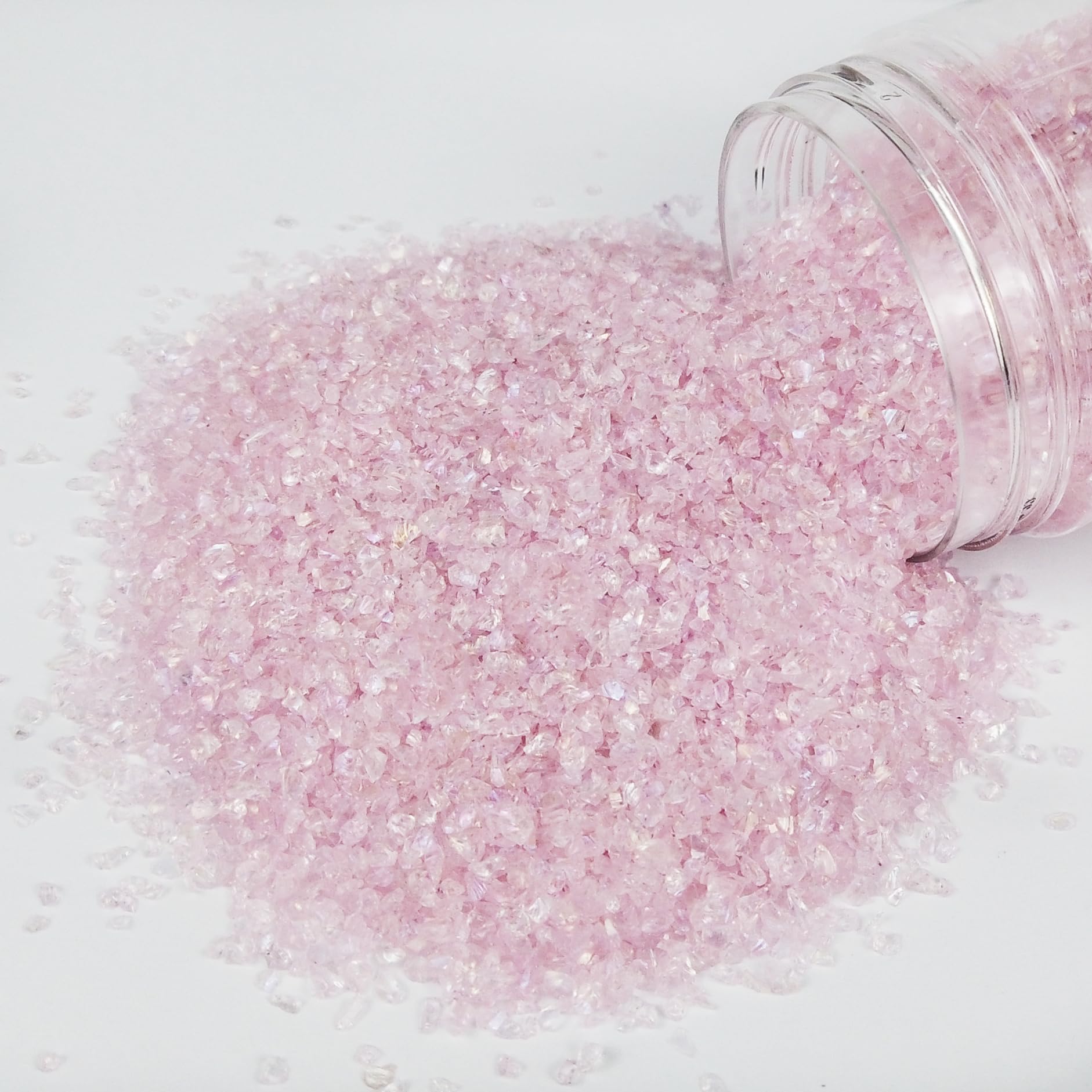 TWINKLING Glow In The Dark Crushed Glass - 100g, 0.85mm Purple Chips For Resin Art, Epoxy Crafts, Nail Art