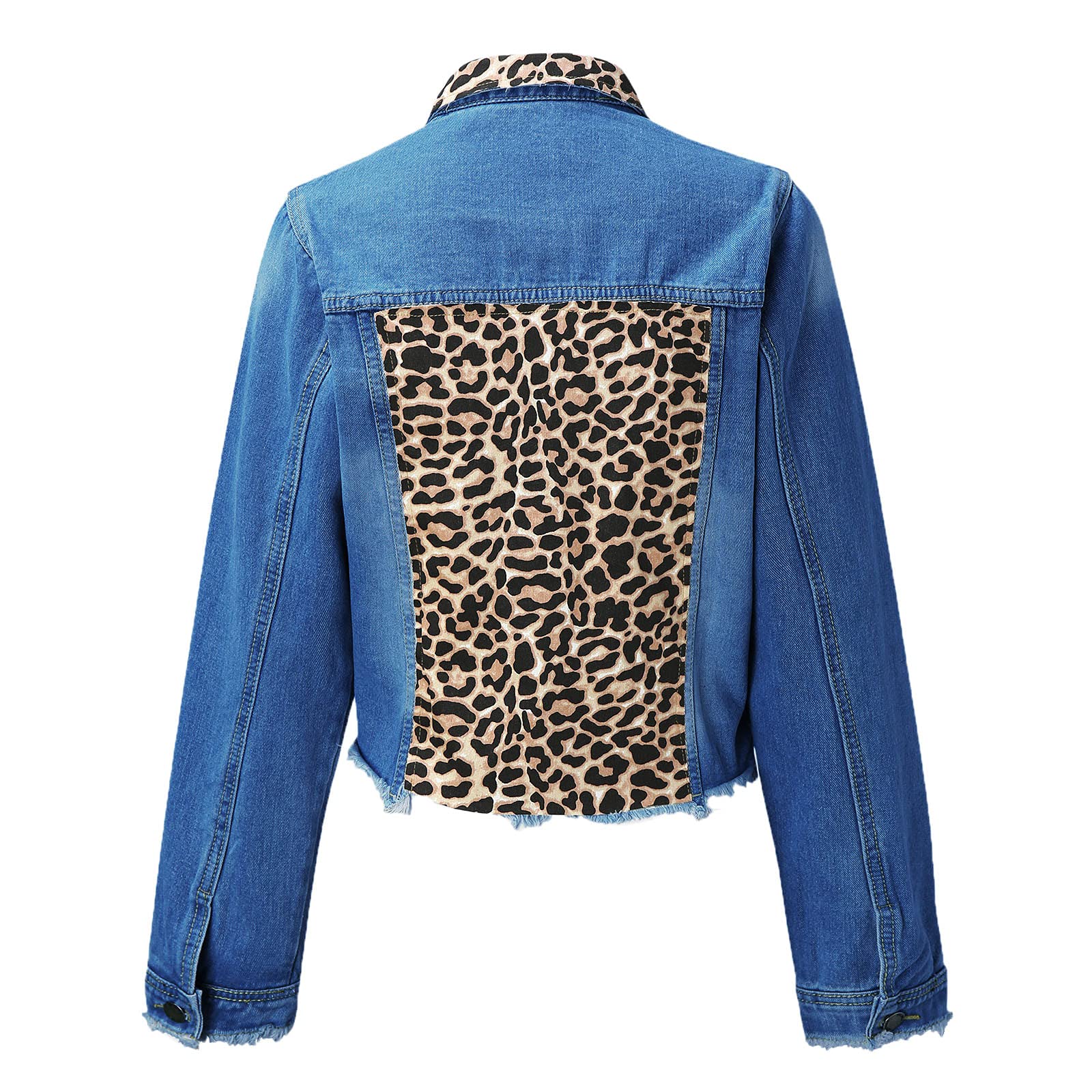 Chaqueta Mujer Invierno Abrigos De Cazadora Forro Polar，Chaqueta vaquera mujer botones recortada deshilachada mezclilla abrigo algodón manga corta clásica desgastada borlas denim camionero bolsillo c