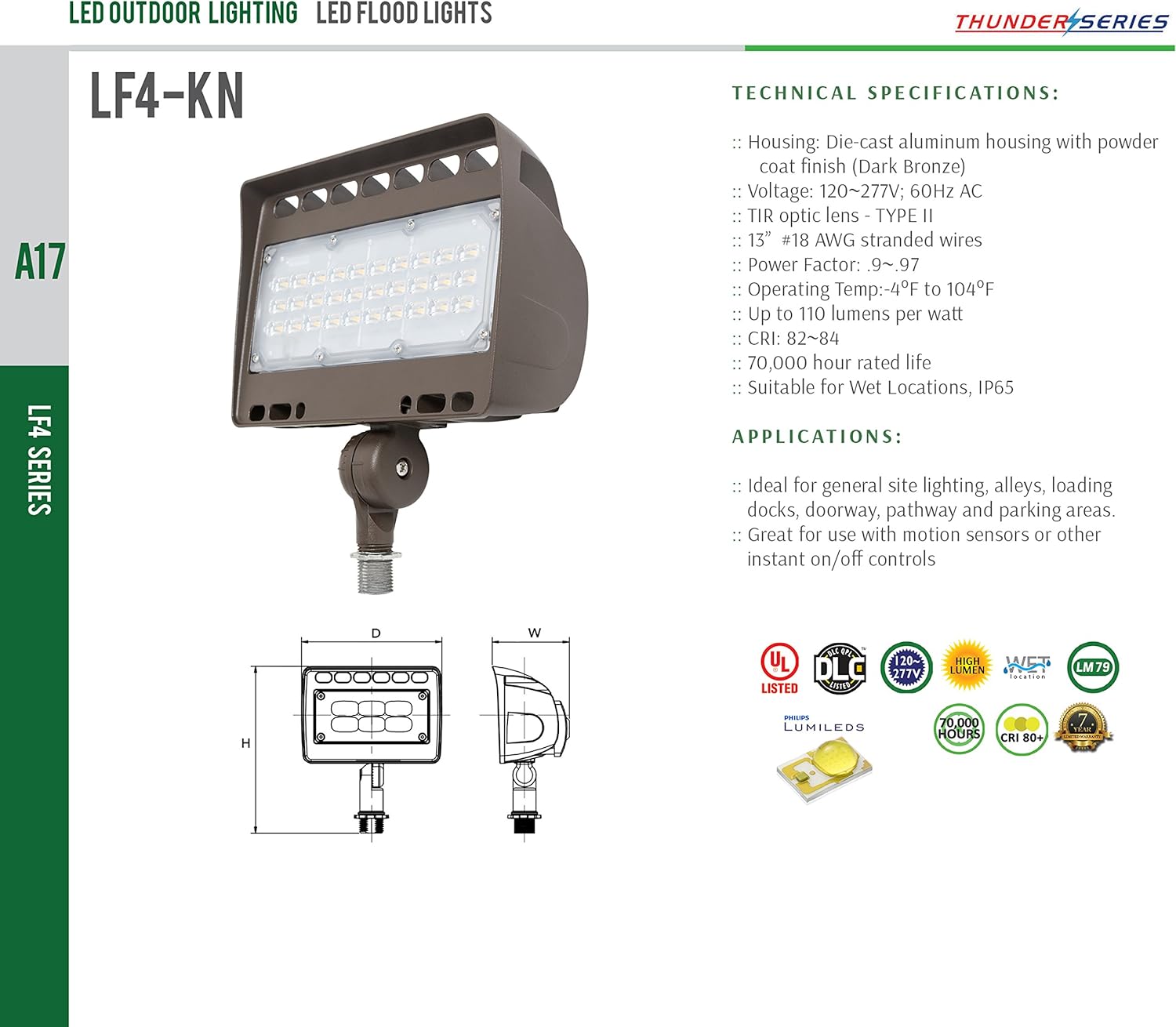 One-Day Sale: Up to 70% Off Westgate Outdoor LED Flood Light Knuckle Mount - Security Floodlight Fixture for Outdoor Area Yard Landscape - Safety Lights - UL Listed (50 Watt 3000K Warm White Dark Bronze)