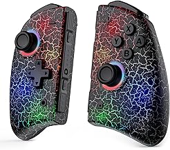 NexiGo Controlador Joypad sem fio para Nintendo Switch/Switch OLED, controlador Joypad com vibração, turbo, mapeamento e luz LED (tempestade de luz)