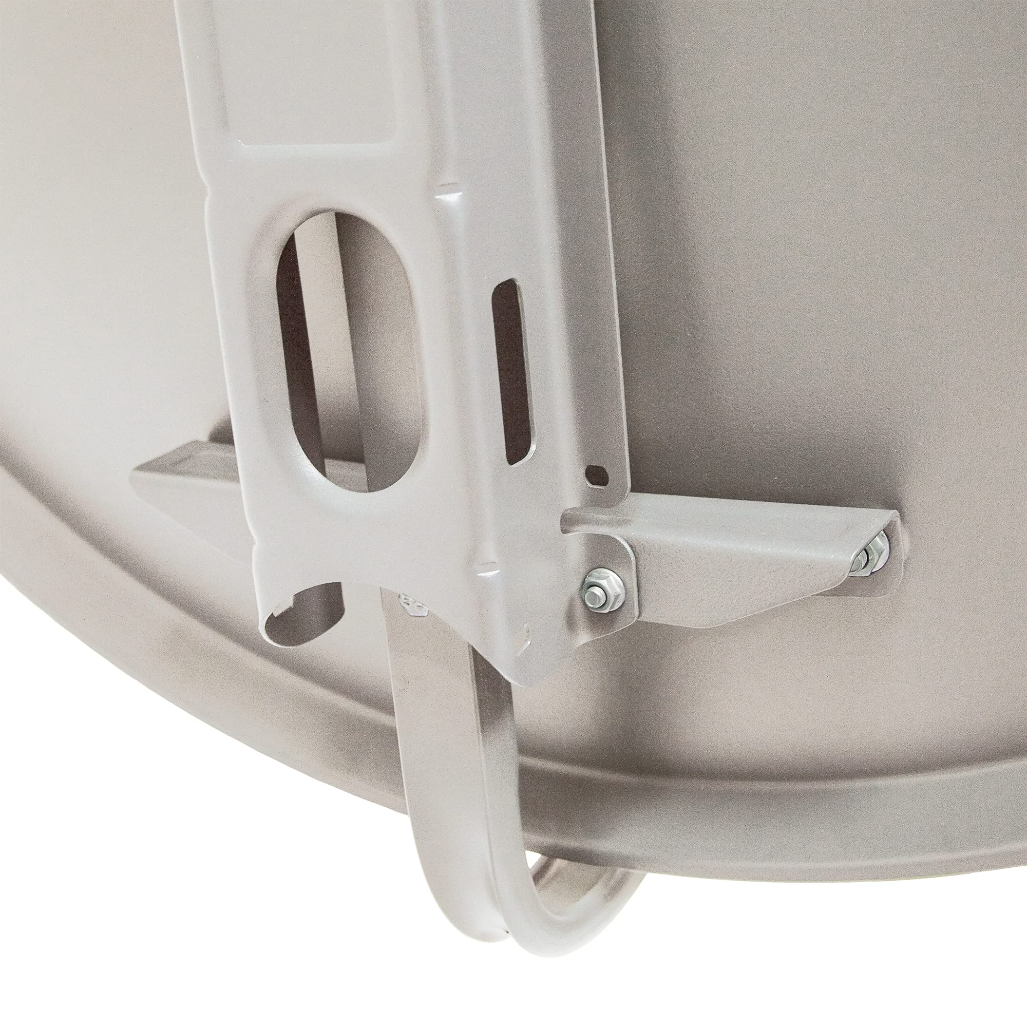 Premium X Satelliten-Komplettanlage 100cm Satellitenschüssel Aluminium Hellgrau Antenne Single LNB F-Stecker, SAT für 1 Teilnehmer