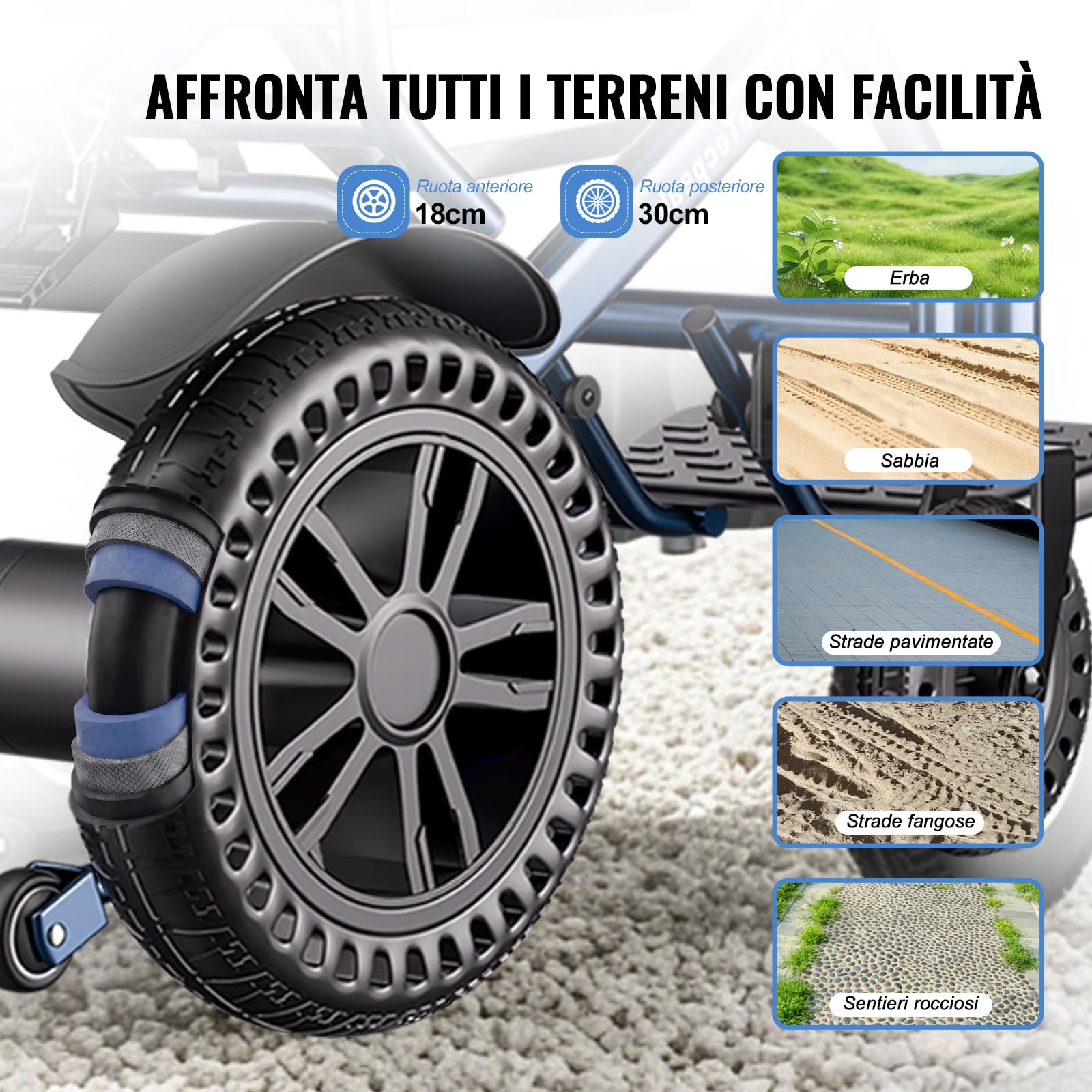 D14 Sedia a rotelle elettrica pieghevole leggera, autonomia 25km, motore 500W, struttura in lega di alluminio, soddisfa gli standard del trasporto aereo,carico 150kg-Blu