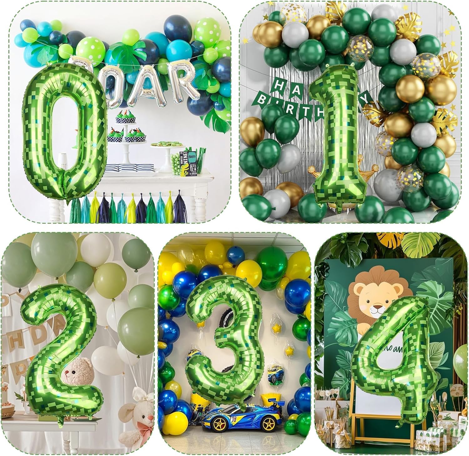 Red 0 balloon 40 Inch Giant Helium Foil Number 0 to 9 Red Balloon Birthday Wedding Party Digital Decorations (Number 0) — view 263