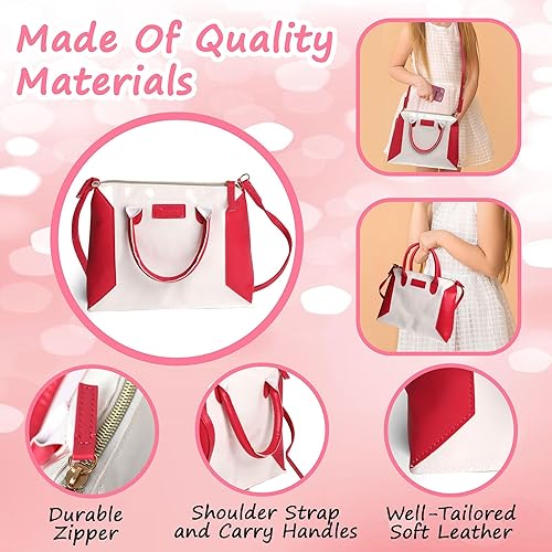 Miniatura 3 de Darice Bolso de juego para niñas pequeñas, bolso con accesorios, juguetes de moda para niñas, bolso de juguete, bolso de mano, teléfono de juguete,