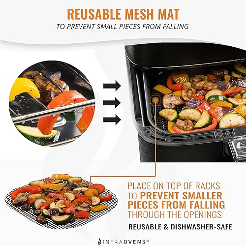 Miniatura 5 de Rejilla para freidora de aire compatible con Chefman, Ultrean, PowerXL y más, accesorios para freidora de aire Kabob de doble estante para Cosori,