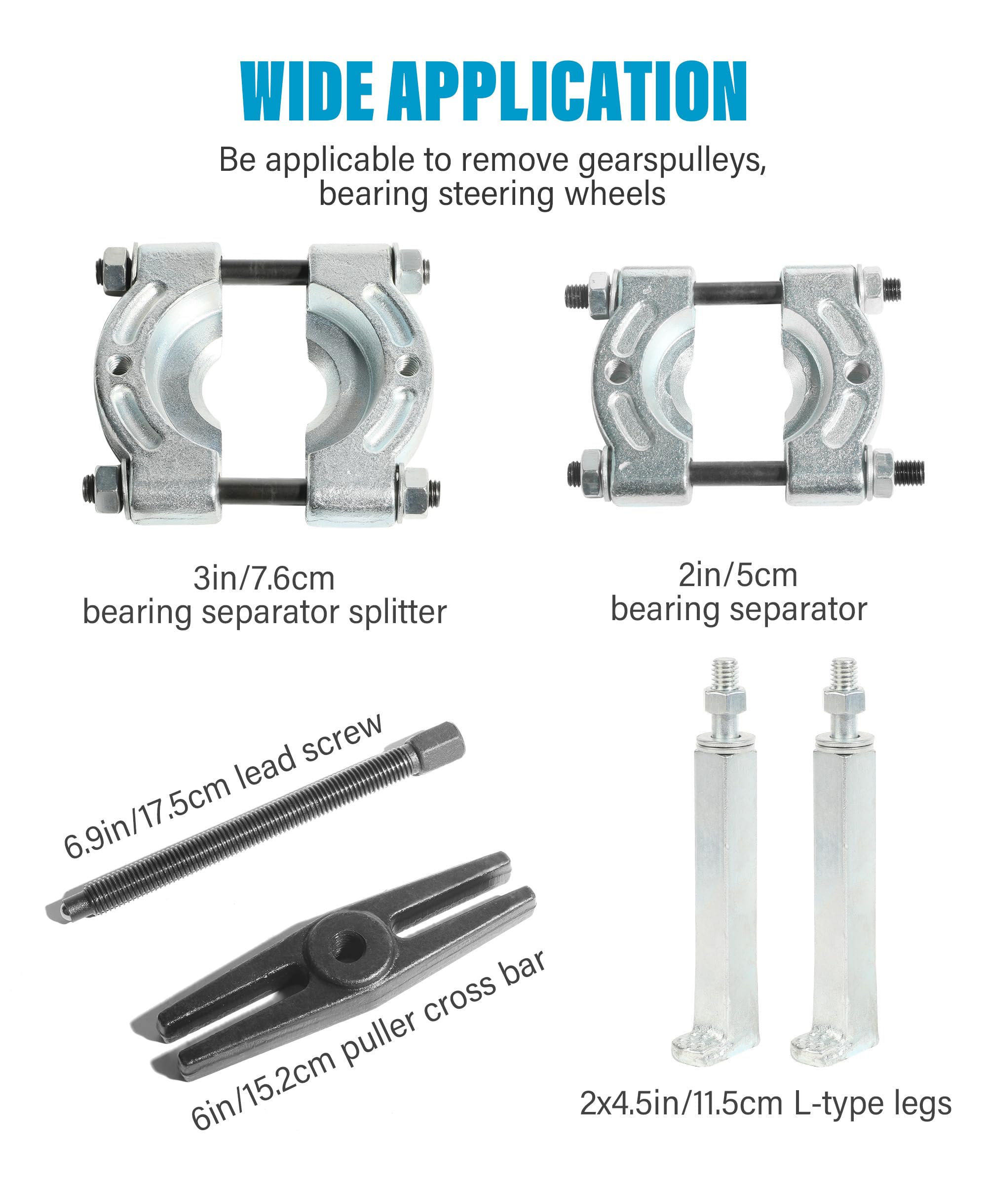 Bearing Puller & Separator Kit - 5 Ton Capacity - Bearings