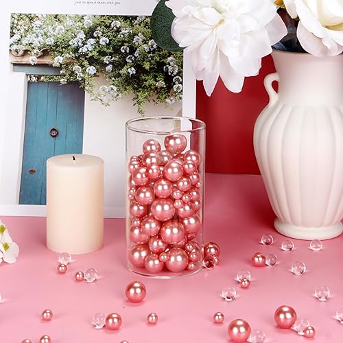Miniatura 4 de BYMORE Cuentas flotantes para jarrones, relleno de jarrón de perlas sin agujero, para centros de mesa de velas flotantes, bricolaje, boda,