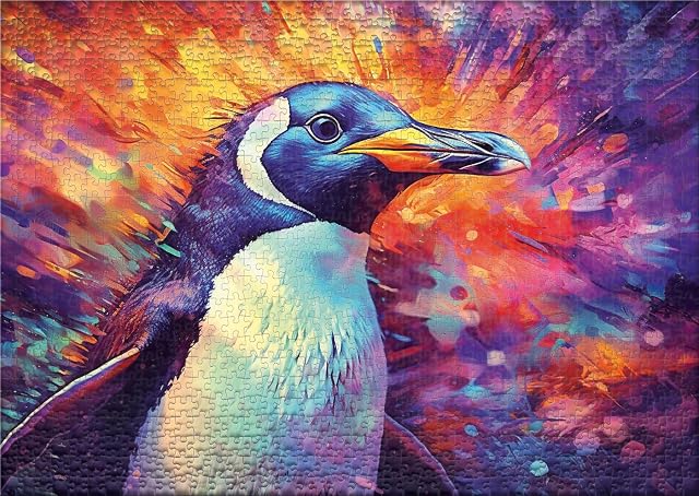 Foto 2 de 3 de Ulmer Puzzleschmiede - Puzzle de 1000 piezas, diseño de pingüino
