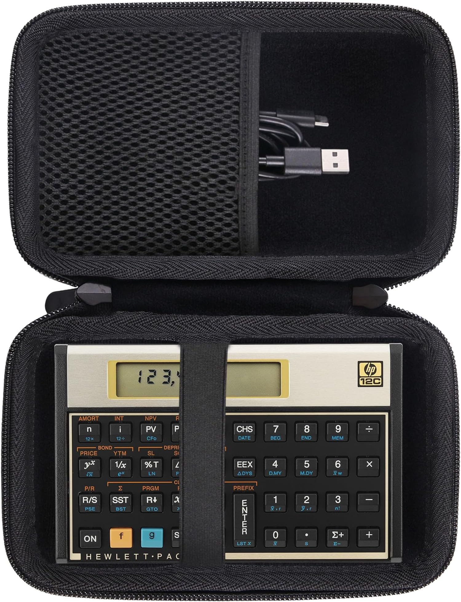 Hard EVA Carrying Case Compatible with HP 12C/HP 12CP Financial Calculator Storage case