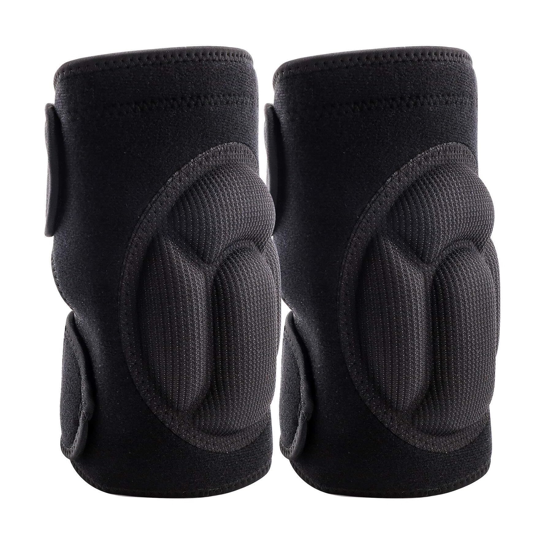 Riutilizzabile Ginocchiera Ginocchiera Protettiva da Giardino Anti-collisione Antiscivolo Unisex Stabilizzante Supporto Ginocchio(Black,Large)