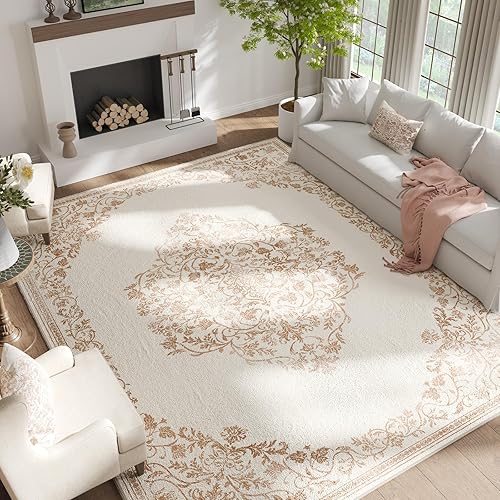 Miniatura 78 de jinchan Alfombra de Área 2x3 pies Alfombra Vintage de Entrada Lavable Bohemia Tapete Interior para Puerta Medallón Floral Tapete Pequeño para Puerta