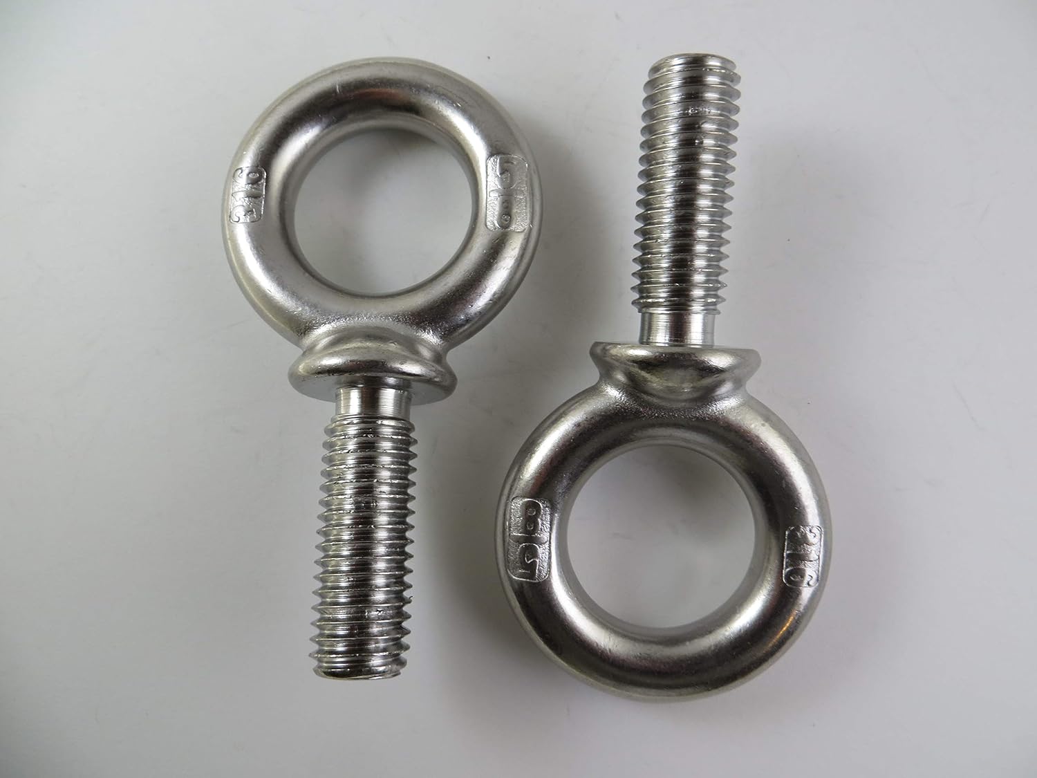 US STAINLESS 2 Pieces Stainless Steel 316 5/8" x 1 3/4" UNC Machinery Eye Bolt Marine Grade Bolt Pitch of 11
