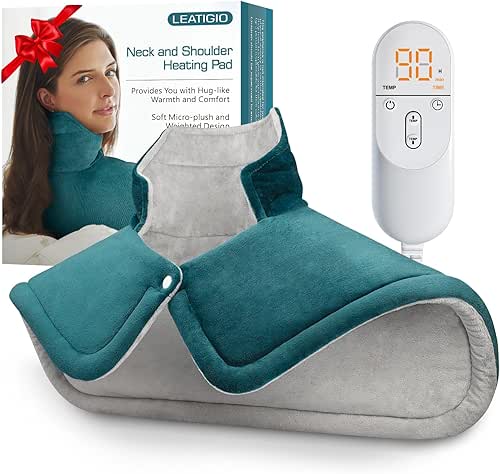 Heating Pad for Neck Shoulders Back Pain Relief, Birthday Gifts
