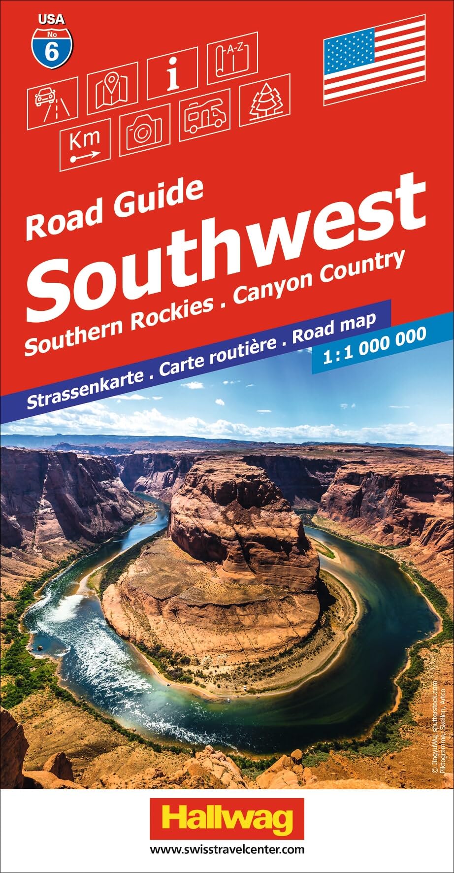 USA Road Guide No. 6 Southwest: Mit Southern Rockies, Canyon Country. Inkl. Stadtpläne, Ortsverzeichnis und Reiseinformationen