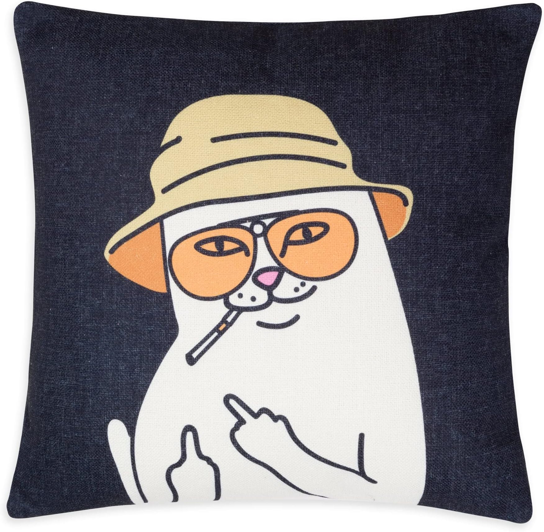 RIPNDIP Nermal S Thompson Jacquard Pillow (Black)