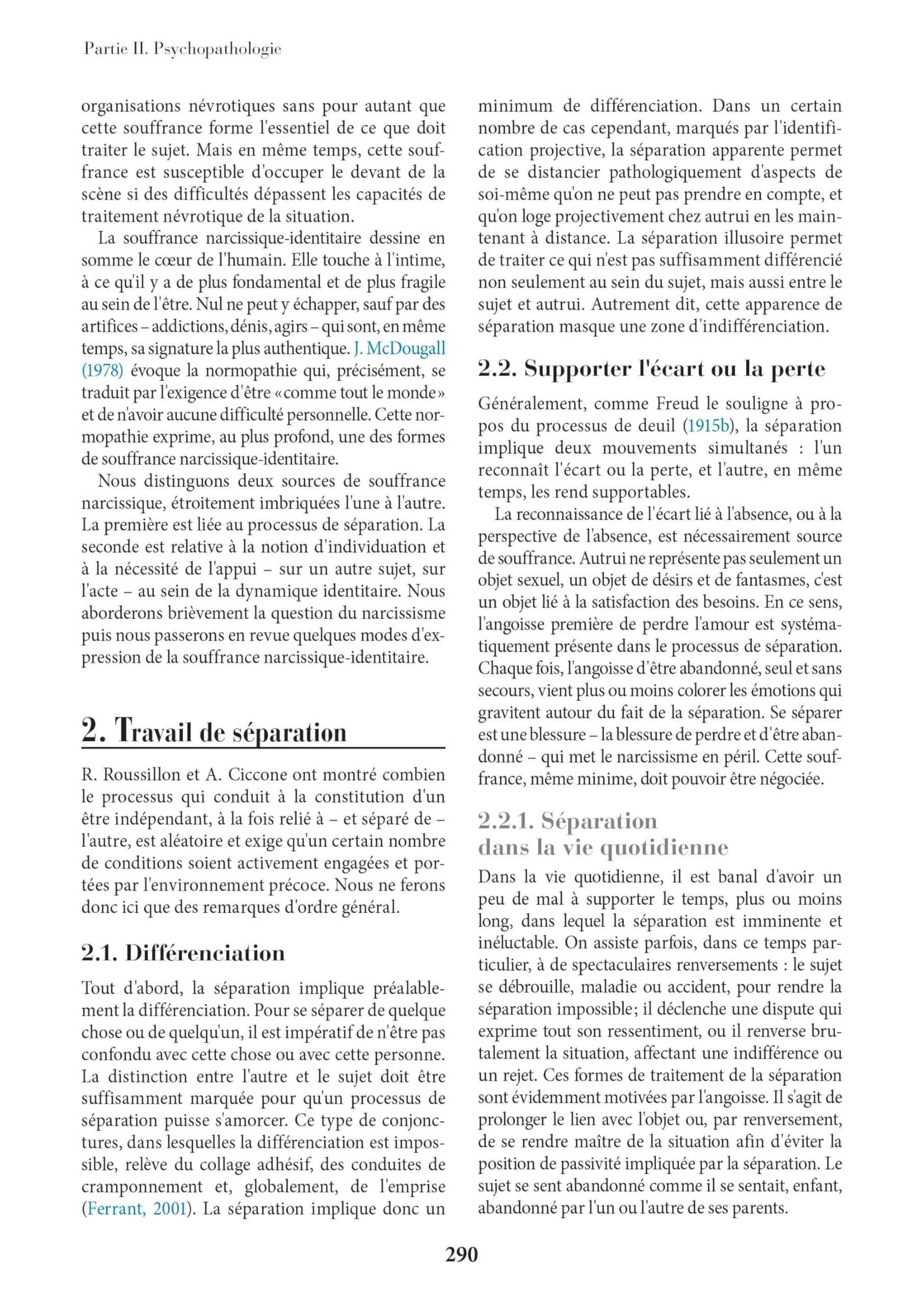 Manuel de psychologie et de psychopathologie clinique générale