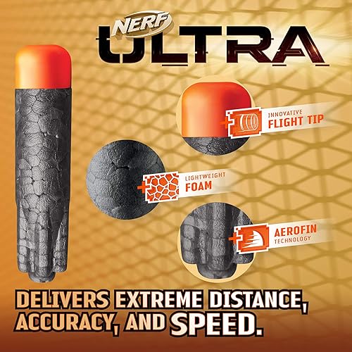 Miniatura 9 de Nerf Ultra One - Pistola motorizada de alta capacidad, 25 dardos Nerf Ultra Oficiales, los dardos Nerf más lejanos voladores