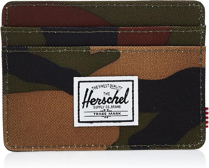 Herschel unisex adult Charlie Rfid Card Case Wallet, woodland camo, One