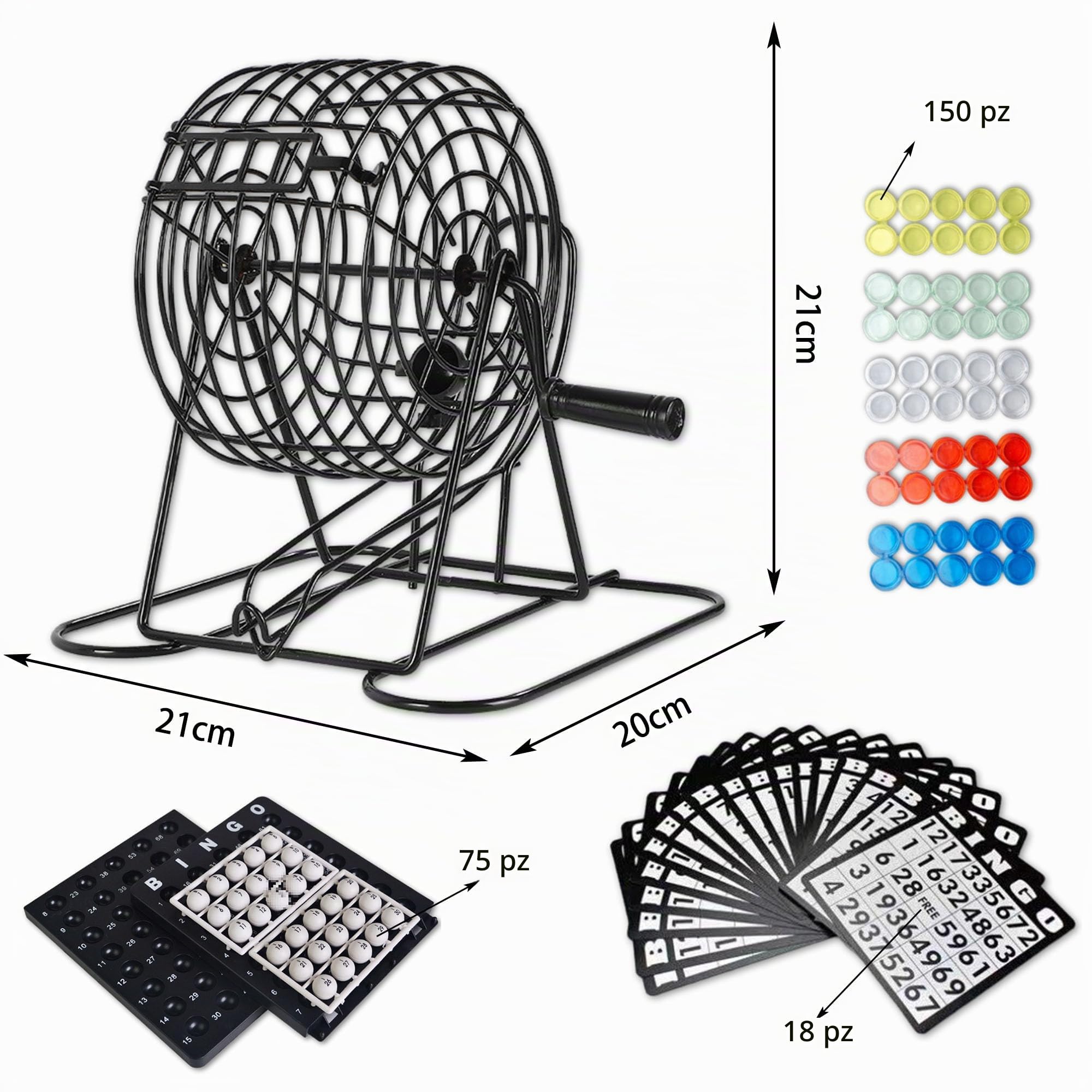 Gioco di Bingo per Bambini e Adulti, Giochi da Tavolo Adulti, Gioco per Bambini e Adulti, Gioco Tradizionale per Famiglie, Adatto per Giocare a Casa, Interazione In Classe e Riunioni