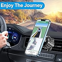 Vista 2 de Paquete de 2 soporte magnético para teléfono para ventilación de automóvil, clip mejorado soporte magnético para teléfono de automóvil, imán fuerte