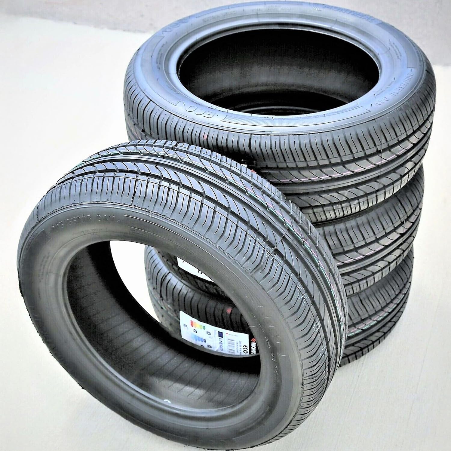 Montreal Eco All-Season Touring Radial Tire-205/55R16 205/55/16 205/55-16 94V Load Range XL 4-Ply BSW Black Side Wall