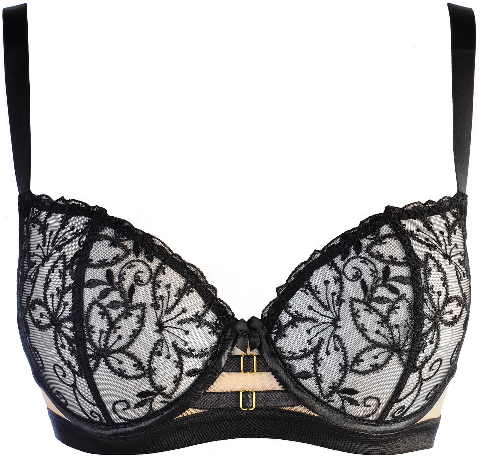 Axami Soft BH aus weicher Spitze und Tüll mit Bügel und Trägern