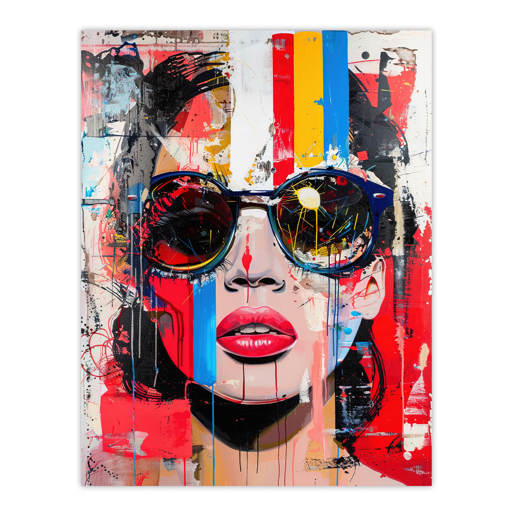 Amazon.com: Artery8 Beautiful Vintage Lady Shades Street Art