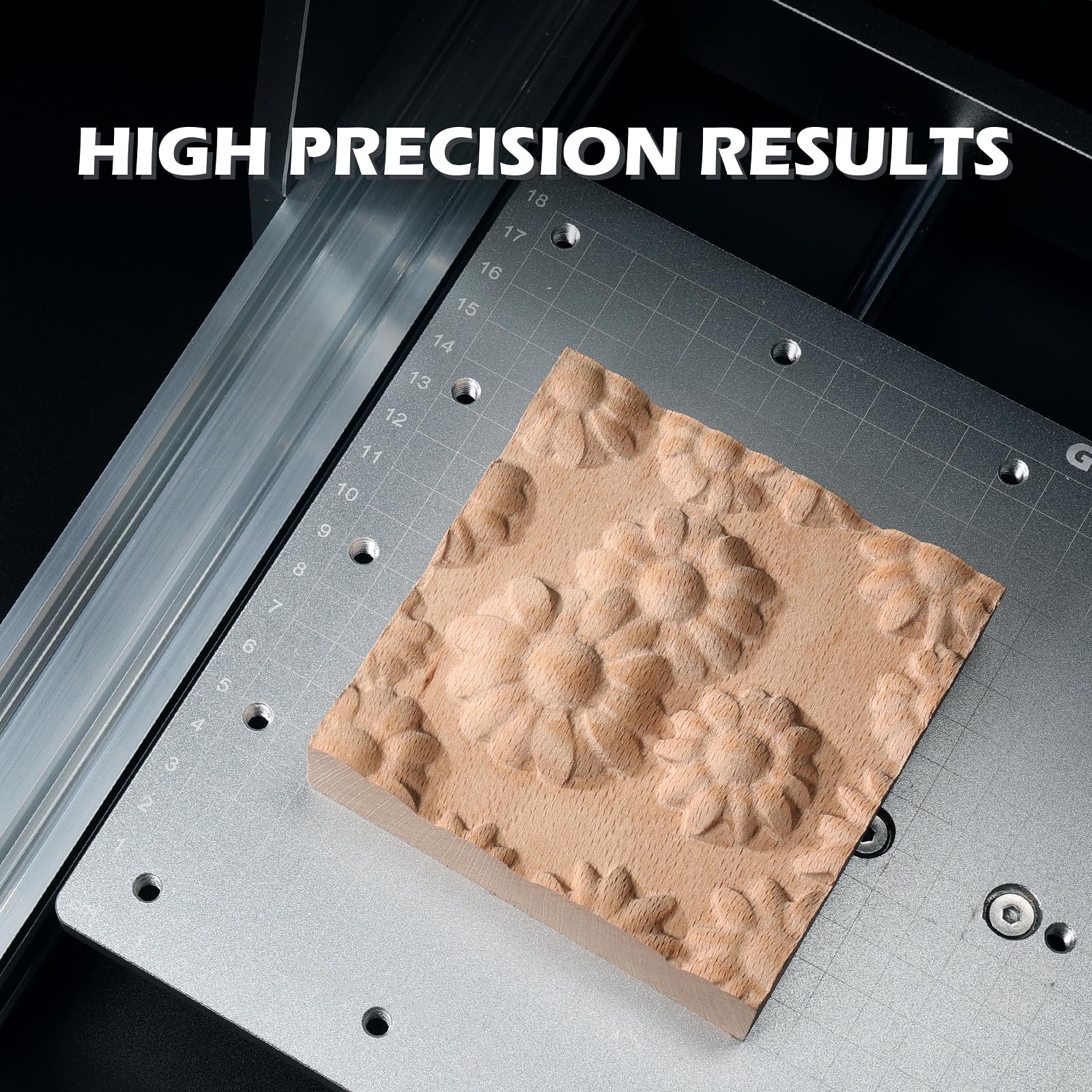 Genmitsu 3020-PRO Ultra CNC-Fräsmaschine+ 5,5 W FAC-Lasermodul, 710-W-Spindel für Metall, Holz, 60-mm-Schrittmotor, Eingebauter Motherboard-Lüfter,