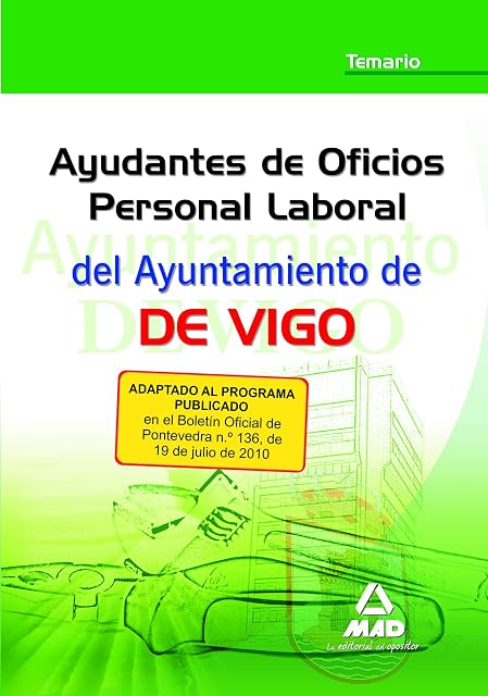 Portada de Ayudantes de Oficios Personal Laboral del Ayuntamiento de Vigo. T Emar